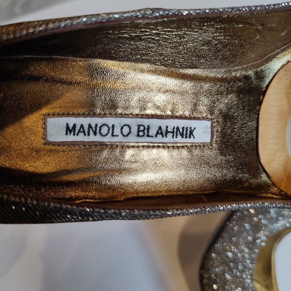 Manolo Blahnik Nattorno mesh Glitter heels - Picture 10 of 11